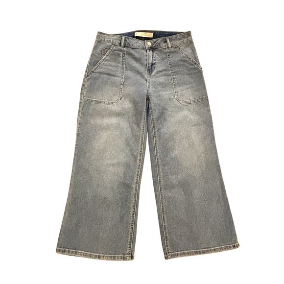 Established Denim Capri With Oversized Pockets Size 4 - Picture 1 of 5